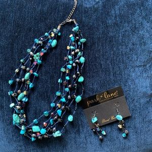 Necklace and earrings